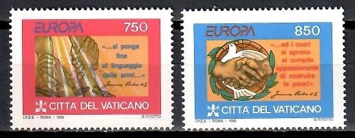 Znaczek Watykan 1995 Mi 1141-1142 Czyste **