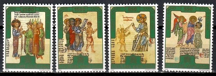 Znaczek Watykan 1996 Mi 1184-1187 Czyste **