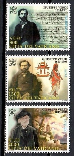 Znaczek Watykan 2001 Mi 1369-1371 Czyste **