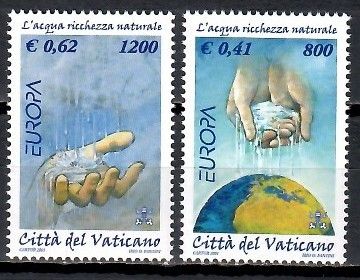 Znaczek Watykan 2001 Mi 1372-1373 Czyste **