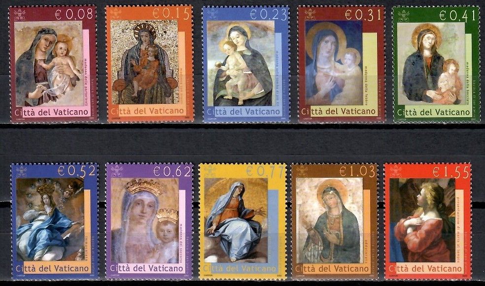 Znaczek Watykan 2002 Mi 1394-1403 Czyste **