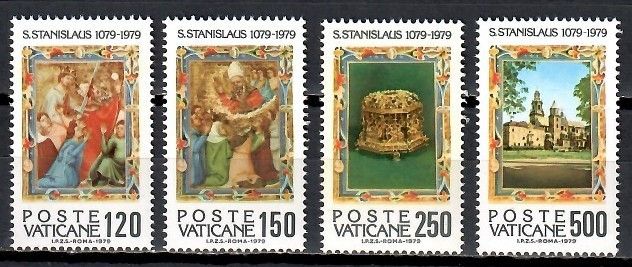Znaczek Watykan 1979 Mi 739-742 Czyste **