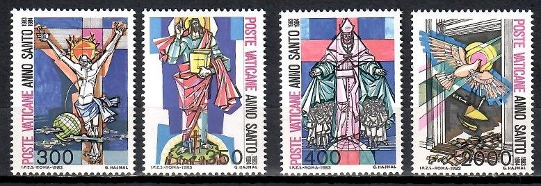 Znaczek Watykan 1983 Mi 816-819 Czyste **