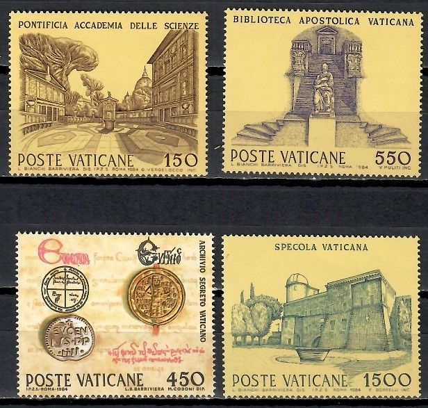 Znaczek Watykan 1984 Mi 848-851 Czyste **