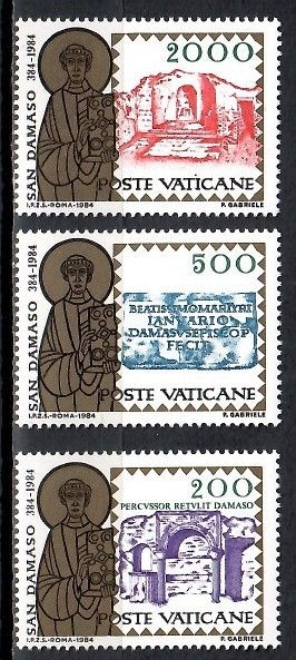 Watykan 1984 Mi 864-866 Czyste **