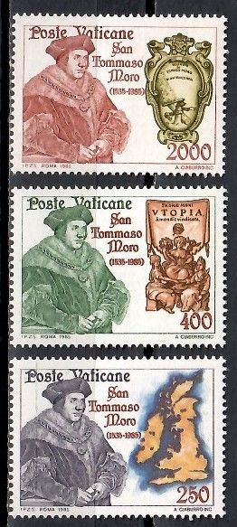 Znaczek Watykan 1985 Mi 870-872 Czyste **