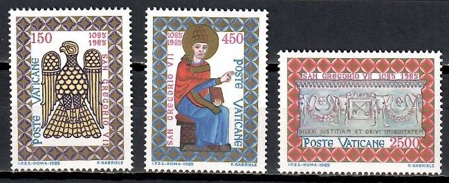 Znaczek Watykan 1985 Mi 873-875 Czyste **