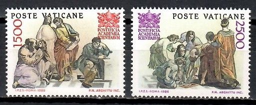 Znaczek Watykan 1986 Mi 897-898 Czyste **