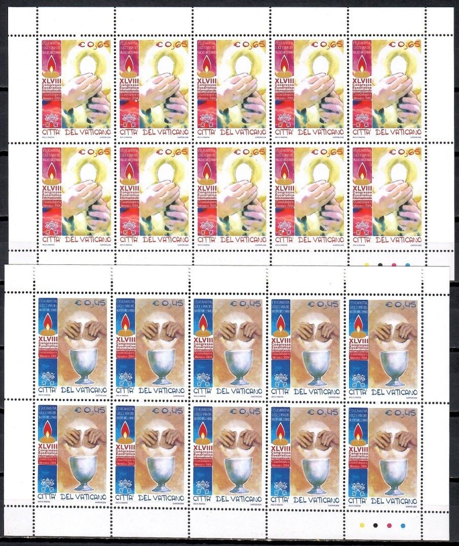Znaczek Watykan 2004 Mi ark 1510-1511 Czyste **