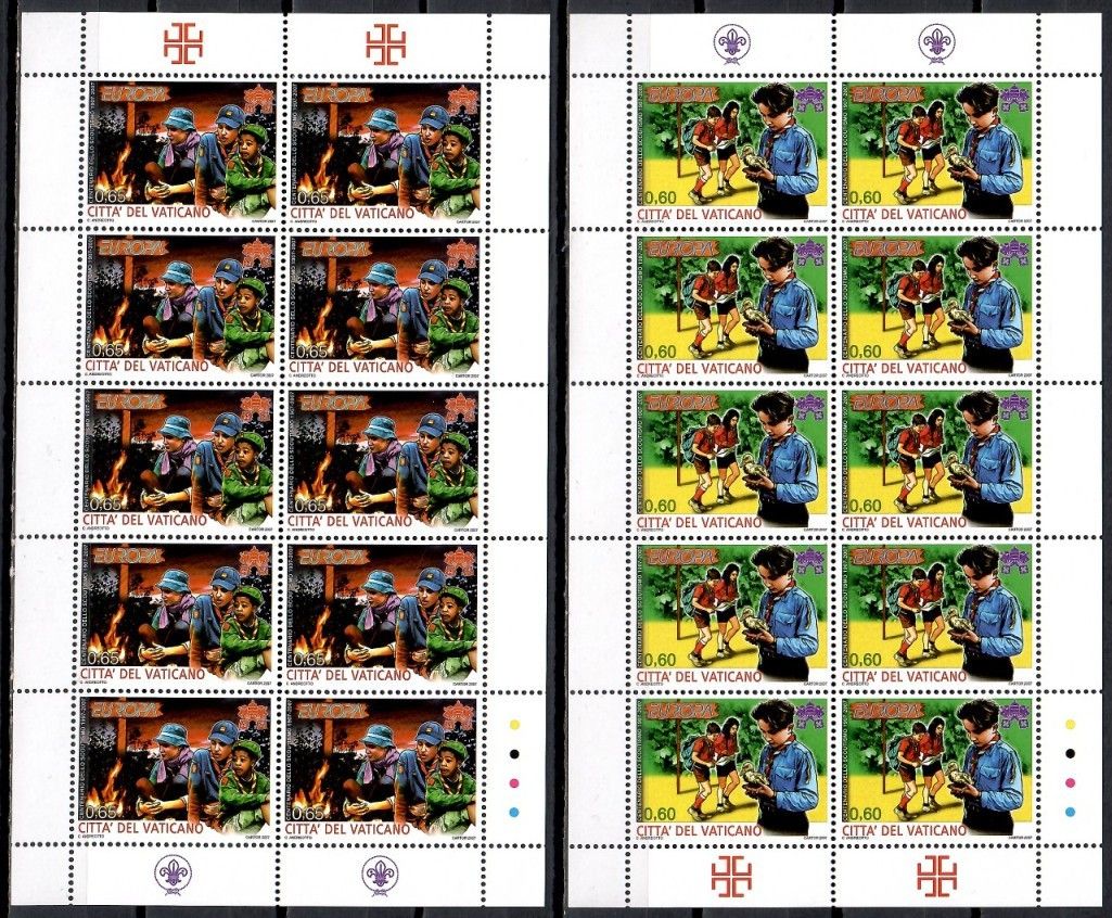 Znaczek Watykan 2007 Mi ark 1576-1577 Czyste **