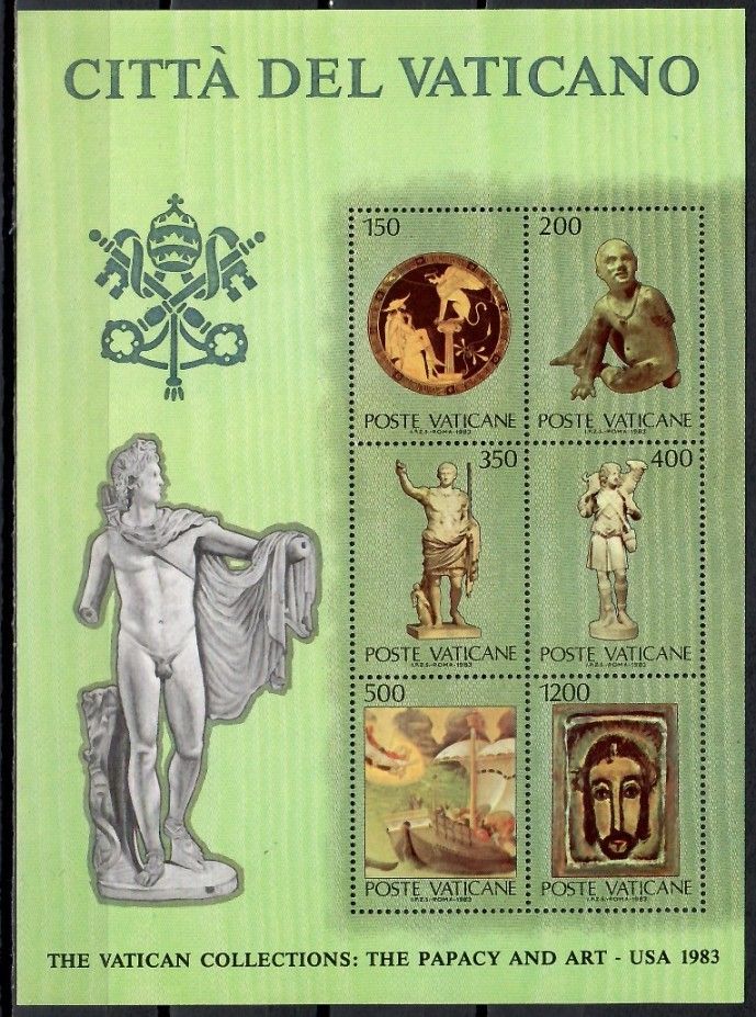 Znaczek Watykan 1983 Mi bl 7 Czyste **