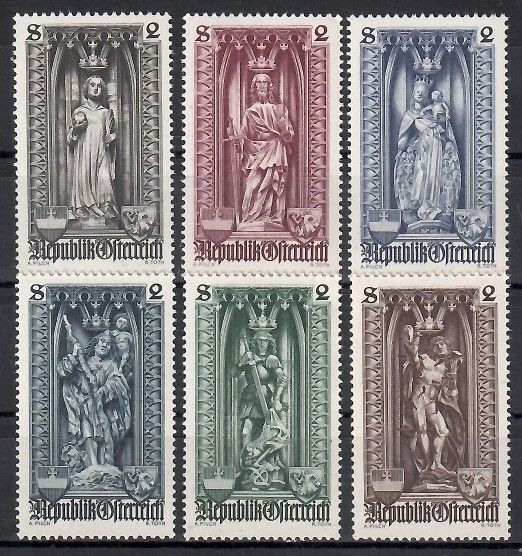 Znaczek Austria 1969 Mi 1284-1289 Czyste **