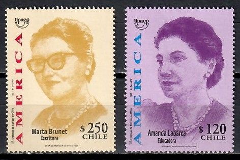 Znaczek Chile 1998 Mi 1874-1875 Czyste **