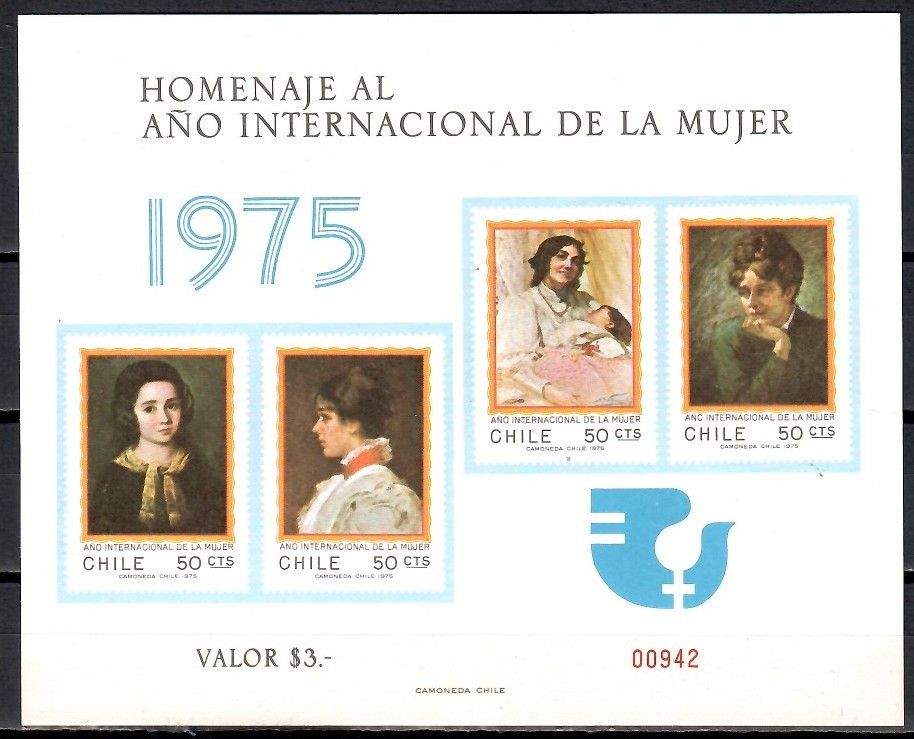 Znaczek Chile 1975 Mi gedbl 842-845B Czyste **