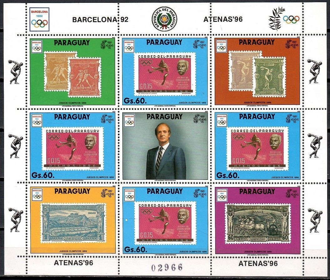 Znaczek Paragwaj 1990 Mi ark 4449 Czyste **