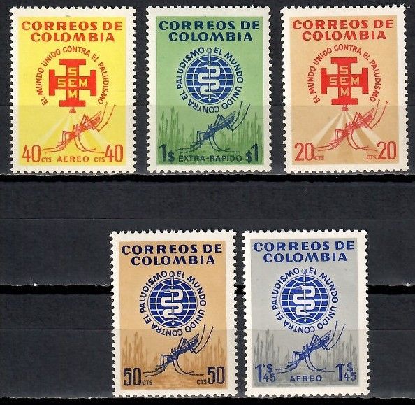 Znaczek Kolumbia 1962 Mi 1009-1013 Czyste **