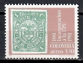 Znaczek Kolumbia 1981 Mi 1545 Czyste **