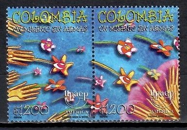 Znaczek Kolumbia 1999 Mi 2139-2140 Czyste **