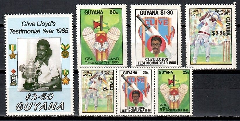Znaczek Gujana 1985 Mi 1505-1511 Czyste **