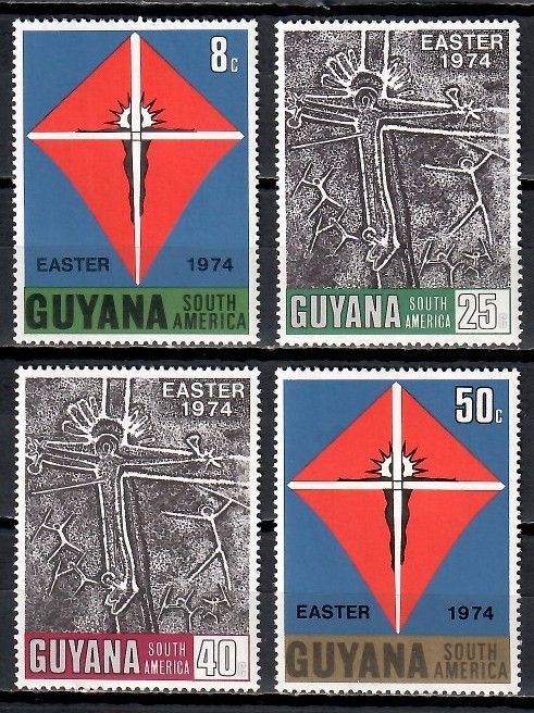 Znaczek Gujana 1974 Mi 456-459 Czyste **