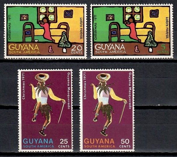 Znaczek Gujana 1971 Mi 410-413 Czyste **