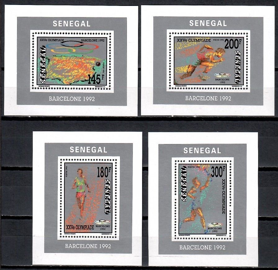 Znaczek Senegal 1992 Mi bl 72-75 Czyste **