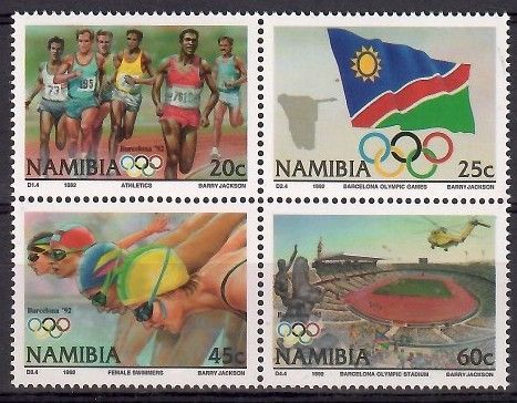 Znaczek Namibia 1992 Mi 727-730 Czyste **