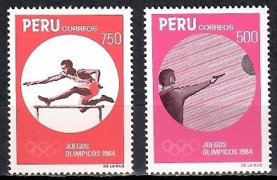 Znaczek Peru 1984 Mi 1268-1269 Czyste **
