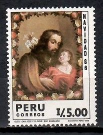 Znaczek Peru 1986 Mi 1347 Czyste **