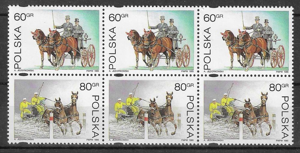 Znaczek Polska 1995 Mi 3553-3554 Fi 3405-3406 Czyste **