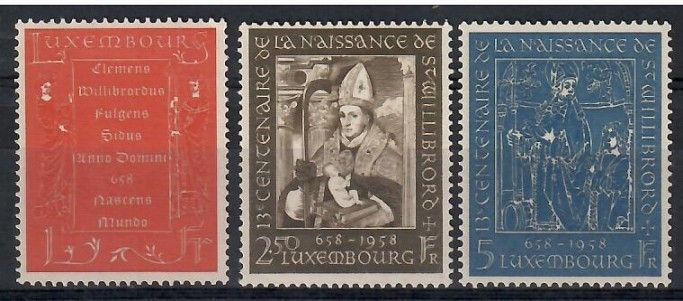 Znaczek Luksemburg 1958 Mi 583-585 Czyste **
