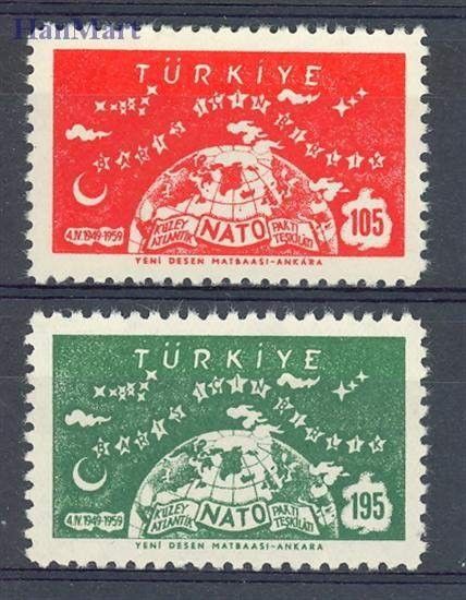 Znaczek Turcja 1959 Mi 1621-1622 Czyste **