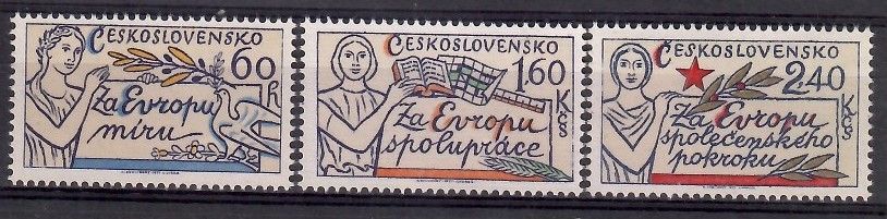 Znaczek Czechosłowacja 1977 Mi 2407-2409 Czyste **