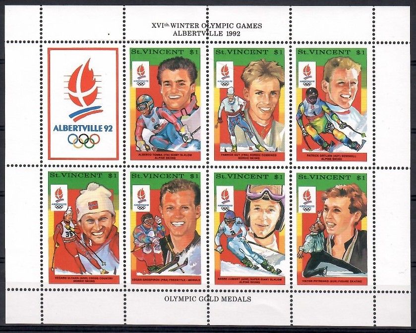 Znaczek St. Vincent 1992 Mi ark 2093-2199 Czyste **