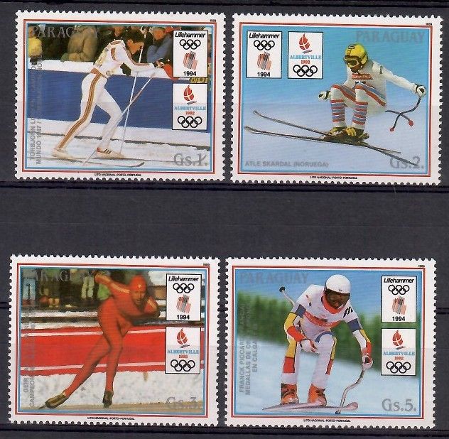 Znaczek Paragwaj 1989 Mi 4323-4326 Czyste **