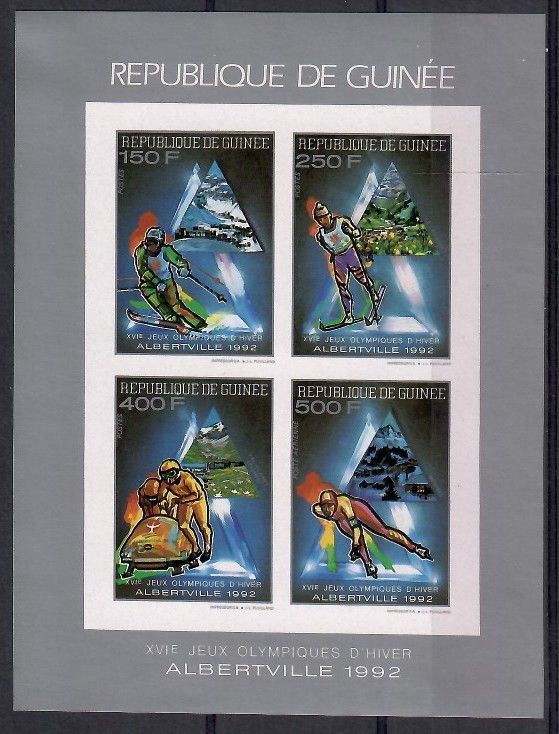 Znaczek Gwinea 1990 Mi ark 1273-1276B Czyste **