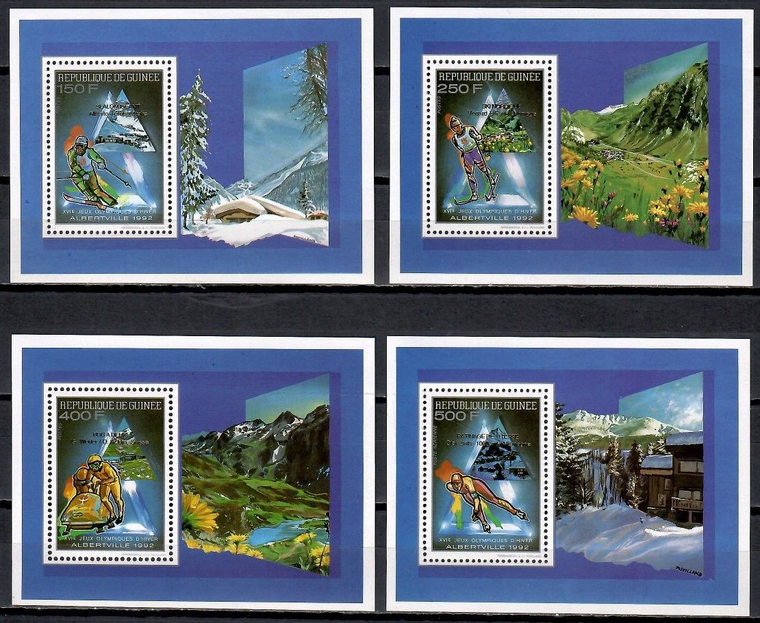 Znaczek Gwinea 1993 Mi bl 447-450a Czyste **