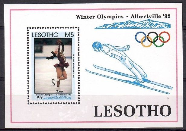 Znaczek Lesotho 1992 Mi bl 92 Czyste **