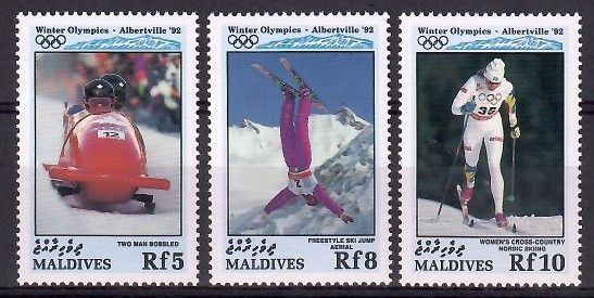 Znaczek Malediwy 1992 Mi 1793-1795 Czyste **