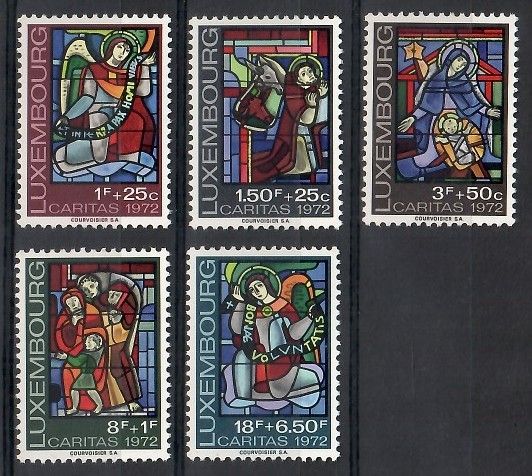 Znaczek Luksemburg 1972 Mi 853-857 Czyste **