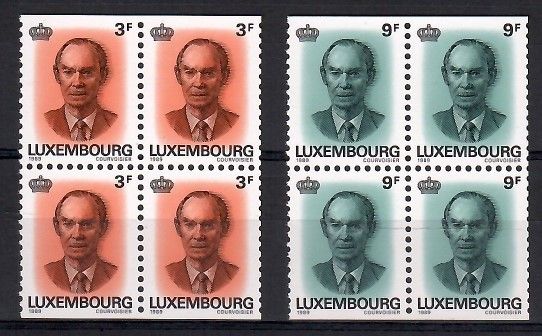 Znaczek Luksemburg 1989 Mi 1225-1225Do,Du Czyste **