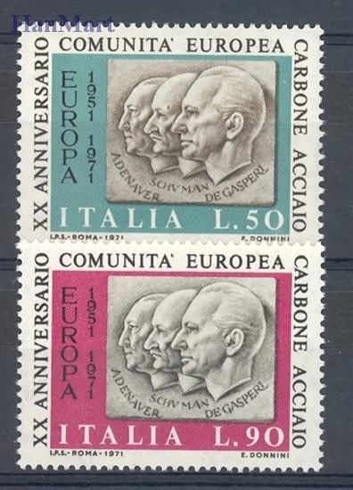 Znaczek Włochy 1971 Mi 1333-1334 Czyste **