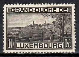 Znaczek Luksemburg 1923 Mi 143 Z podlepką *
