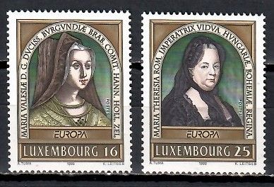 Znaczek Luksemburg 1996 Mi 1390-1391 Czyste **
