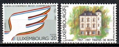 Znaczek Luksemburg 1997 Mi 1416-1417 Czyste **