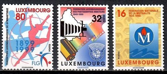 Znaczek Luksemburg 1999 Mi 1474-1476 Czyste **