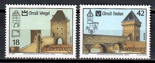 Znaczek Luksemburg 2000 Mi 1512-1513 Czyste **