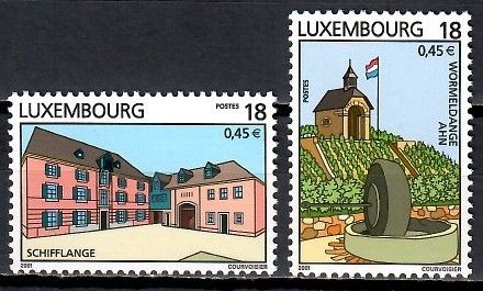 Znaczek Luksemburg 2001 Mi 1524-1525 Czyste **