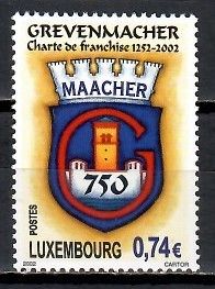 Znaczek Luksemburg 2002 Mi 1589 Czyste **