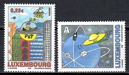 Znaczek Luksemburg 2002 Mi 1590-1591 Czyste **
